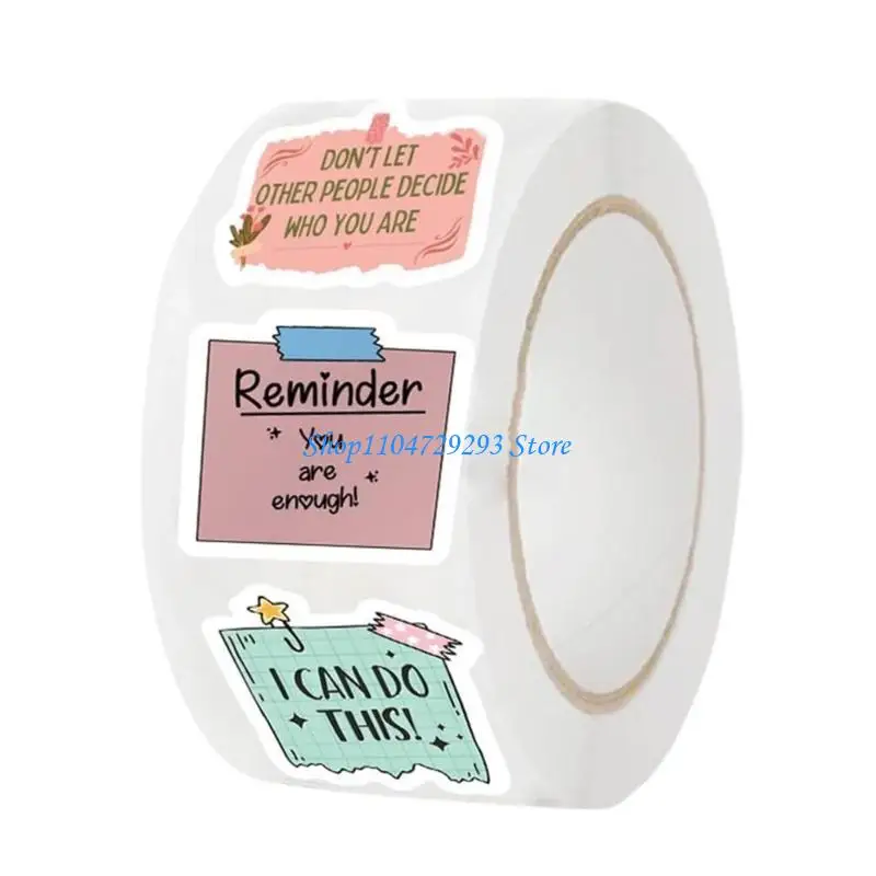 Y2GD 500Pcs Motivational Sticker Aesthetic Label Sticker for Water Bottle Scrapbook