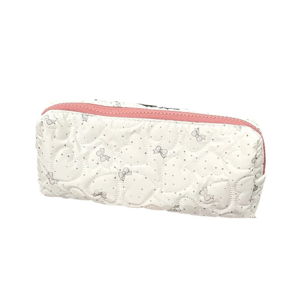 New Bowknot Pencil Case Multi-function Large Capacity Stationery Bag Gift with Zipper Cosmetic Bag