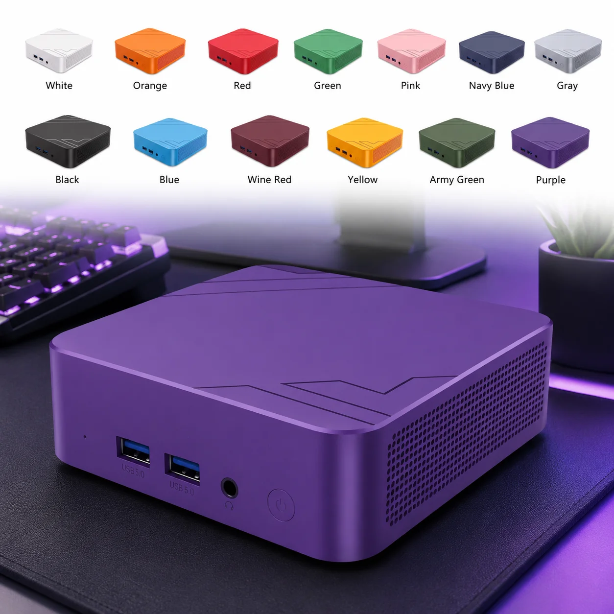 Mini PC Intel Core i3 6100 16GB RAM 2TB NVMe SSD Triple 4K Display WiFi6 High Performance Office Home Small Computer Pro Max