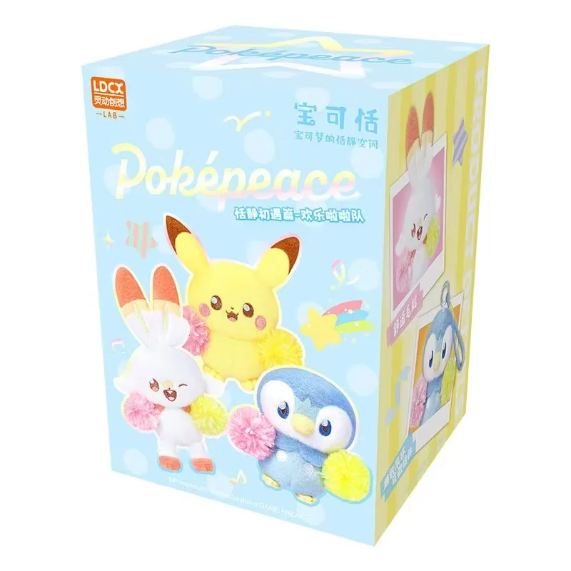 Pokémon Poképeace Sweet Moment Magnetic Plush Blind Box Pikachu Rowlet Doll Pendant Keychain Fridge Magnets Mystery Bag Toy Gift - view 6