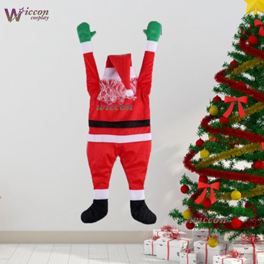 بابي نويل زينة عيد الميلاد مضحك سانتا كلوز تسلق جدار ديكور عيد الميلاد شنقا زخرفة أفخم سانتا هدية السنة الجديدة #4