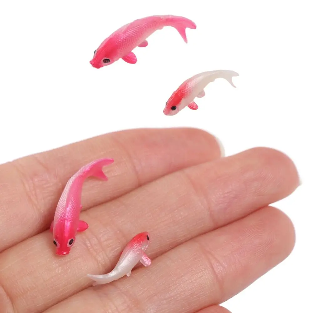 

Creative Soft Goldfishes Models Handmade Mini Fish Tank Ornament 1:12 Simulation Fish Miniature Play Props