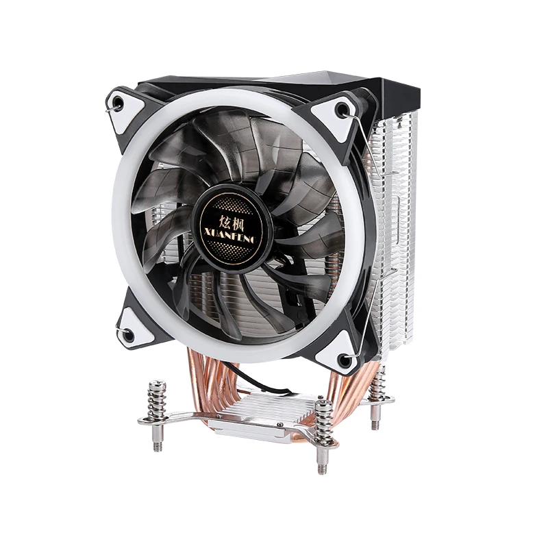 XUANFENG-ventilador eficiente de 120mm, tubo de calor 4/6, Enfriador de CPU refrigerado por aire x99 i5 i7 i9, instalación de procesador LGA2011 2066 115x1200 1851 1700