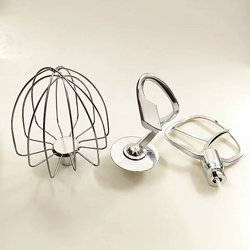 Chef Machine Stand Mixer Accessories Egg Beater Mixing Paddle Noodle Hook 4.5L 5.5L 8L Kitchen Mixer Replacement Attachments