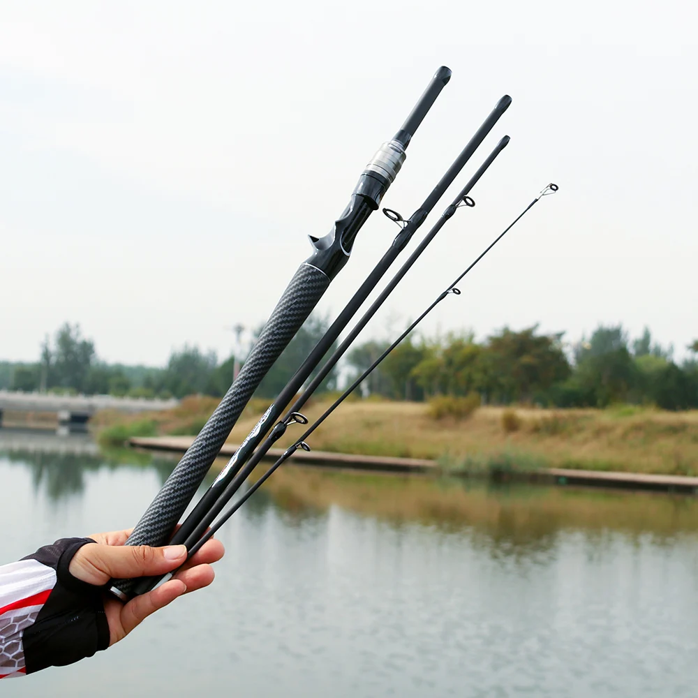 Hochwertige, ultraleichte Angelrute, 4/5 Abschnitte mit EVA-Griff, Kohlefasermaterial, Reisen, Shore Casting, Mini-Köderstange, Pesca – Detail 9