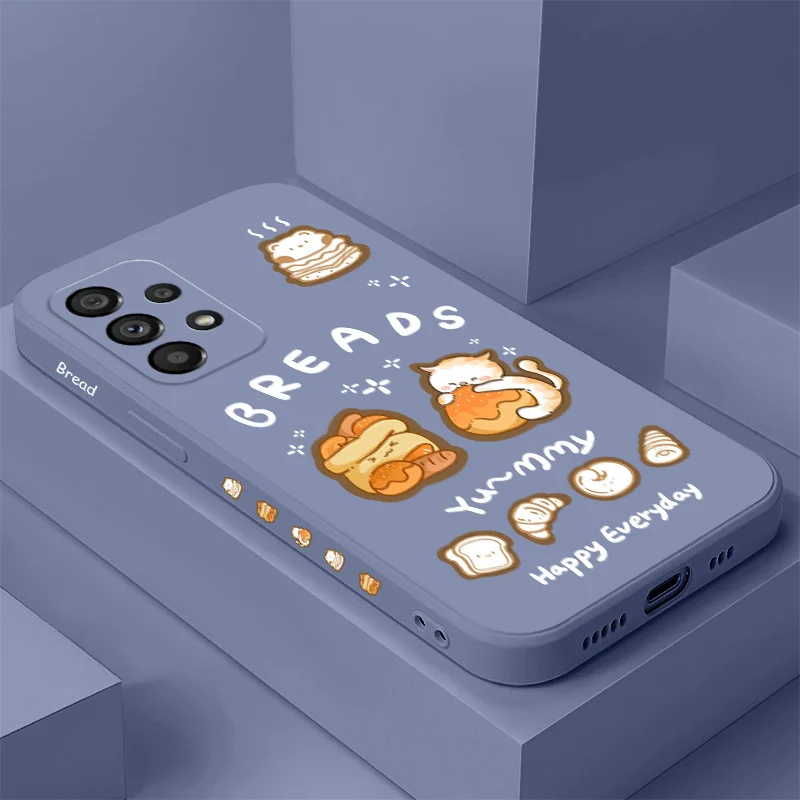 

Bread Kitten Case For Samsung Galaxy A73 A53 A33 A23 A13 A03 A72 A52 A52S A32 A22 A12 A02 A02S A71 A51 A31 A21S 4G 5G Cover