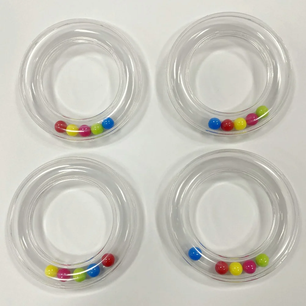 4 pçs chocalho de mão música iluminação engraçado sino crianças brinquedos educativos diy chocalho brinquedos criança brinquedos educativos