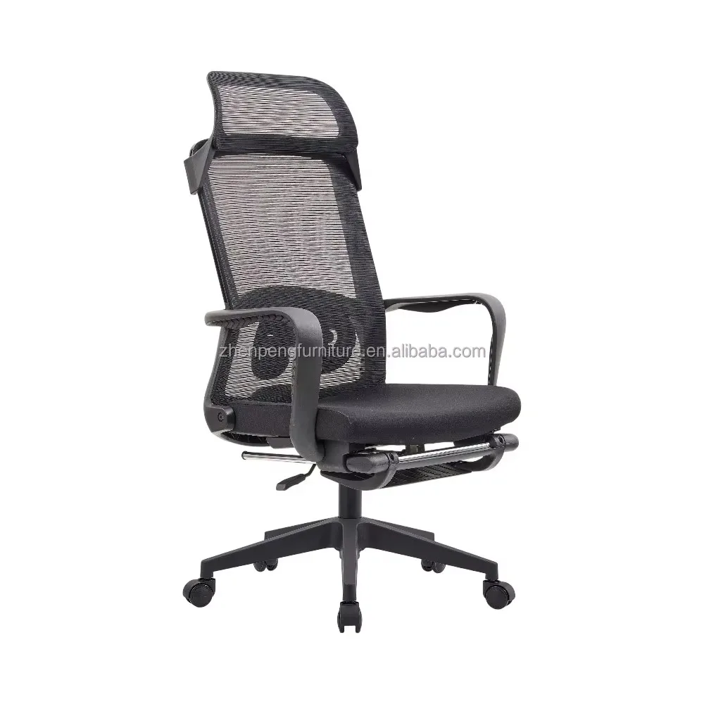 Ergonomic Executive Computer Office Chair with Adjustable Height & Armrest Modern Design Swivel Function Steel Base