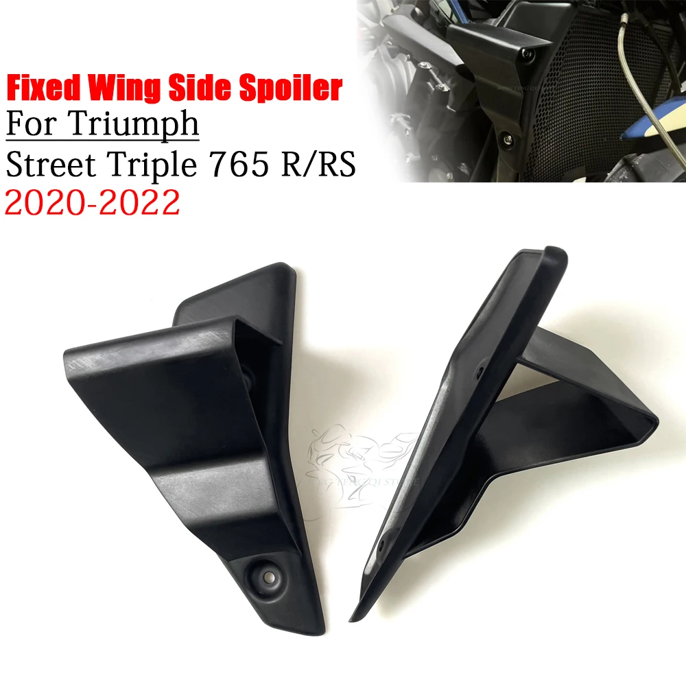 

For Triumph Street Triple 765R 765RS 2020 2021 2022 Motorcycle Spoiler Side Fairing Aerodynamic Winglet Fixed Wing Side Spoiler