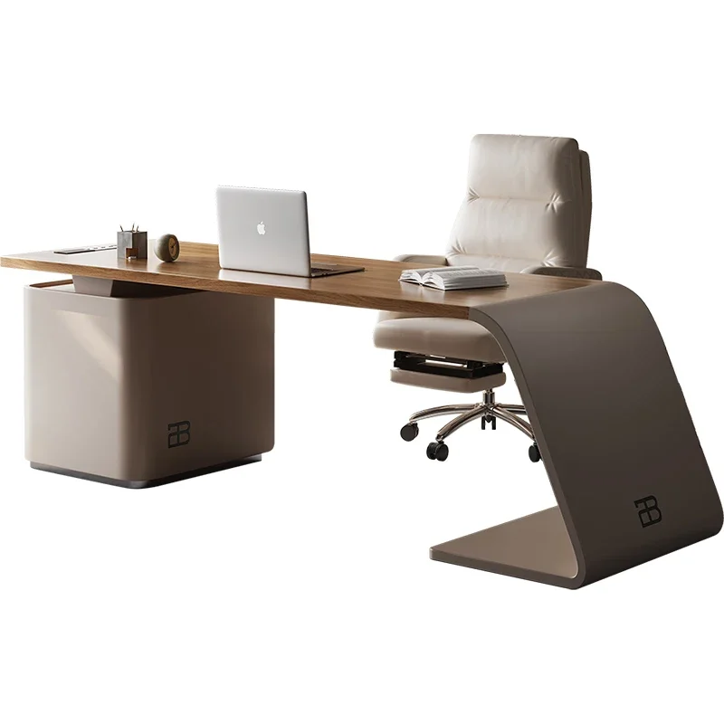 Standing Writing Office Desk Computer Storage Workstation Executive Lap Desk Shelf Wooden Biurka Komputerowe Furniture Desk