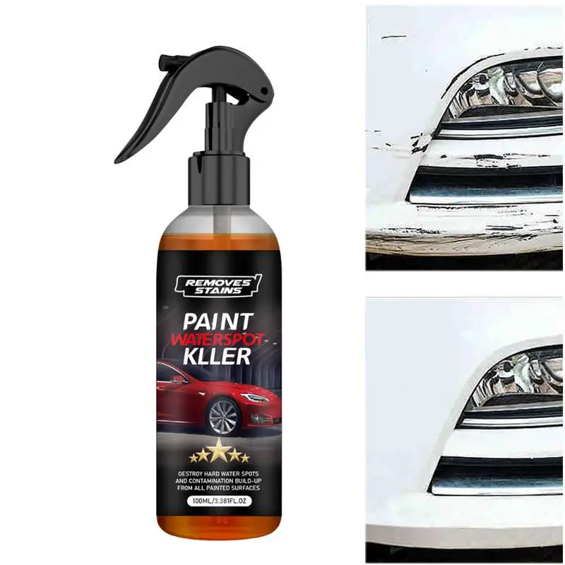 Spray de cera para coche, 100ml, capa transparente para automóvil, Spray para recubrimiento de coche, suministros para detalles de automóviles, Spray de recubrimiento cerámico para lluvia