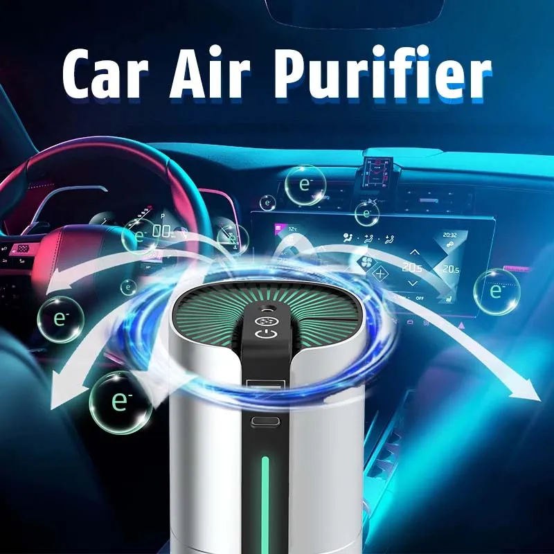 Household car bladeless ionizer hit selling plug in air purifier price nature fresh hepa filter fan car air purifier