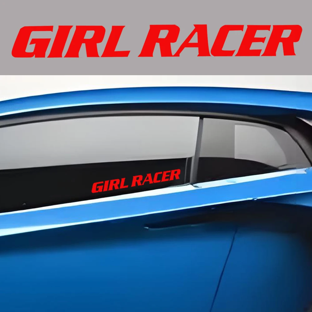 1 قطعة فتاة المتسابق دراجة نارية ملصقات نافذة السيارة الوفير الديكور دراجة نارية الجبهة القلنسوة خزان الوقود الجانب Fairings خوذة شارات الفينيل