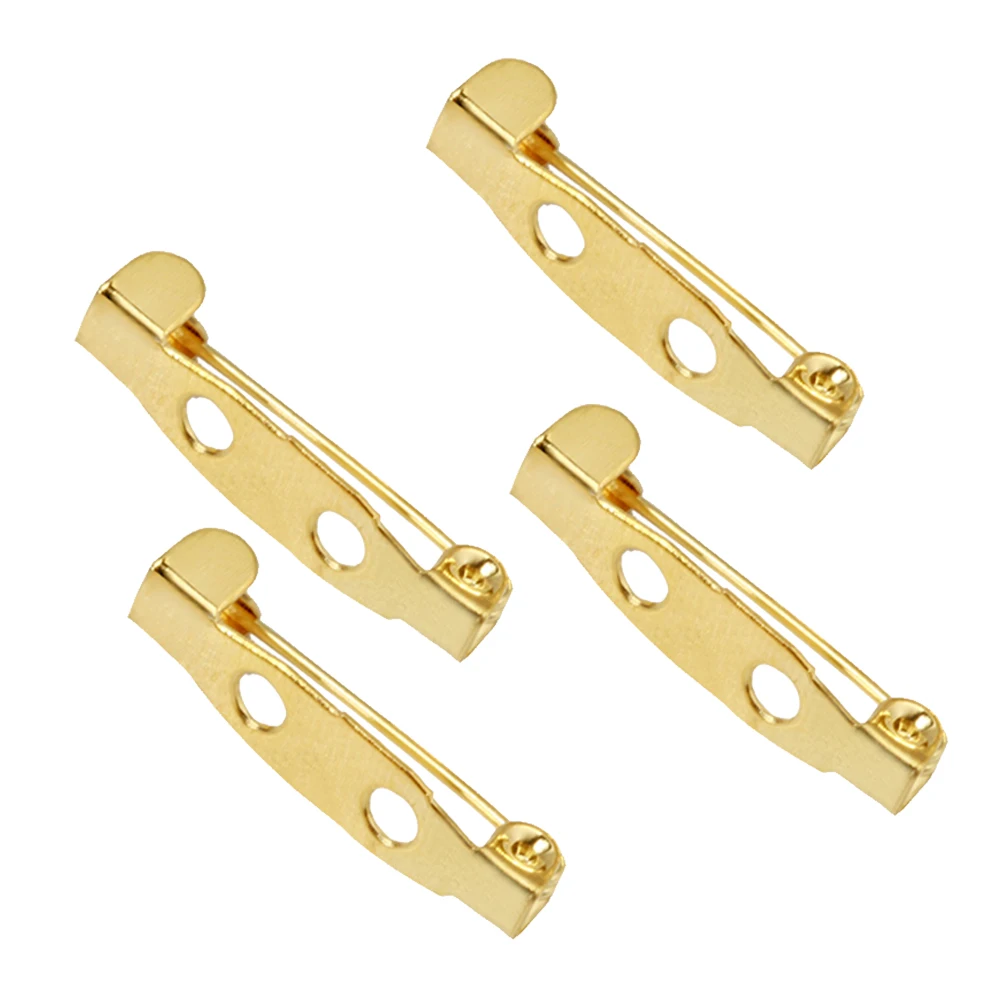 

200 Pcs Safety Brooch Bar Jewelry Pins Back Locking Clasp Badge Crafts Backs Boutonniere Supplies Corsages