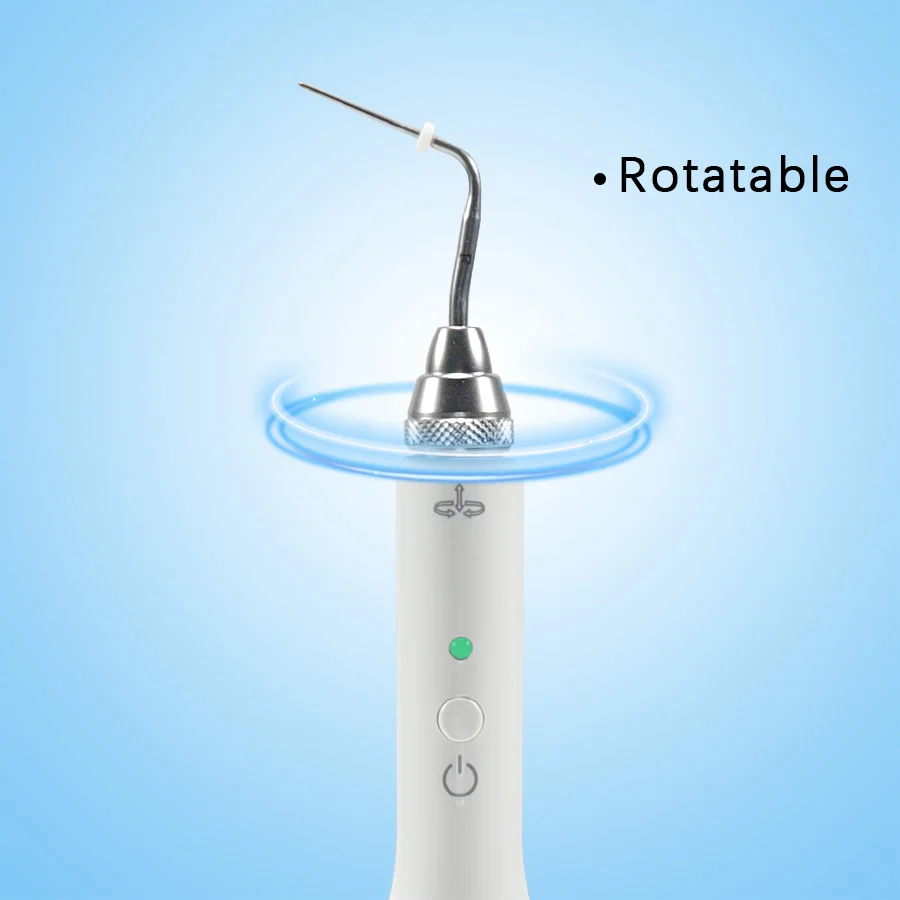 Cordless Dental Gutta Percha Obturation Pen Root Canal Filling System with 2 Tips 3-Second Rapid Heating Gutta-percha Cutter for