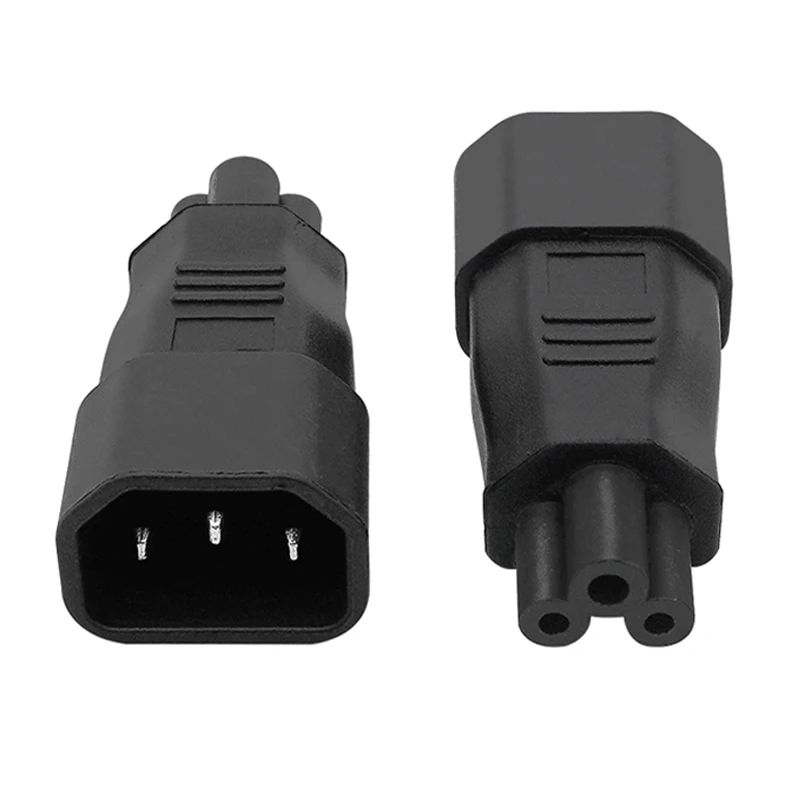 

1pcs Universal Power Adapter IEC 320 C14 to C5 Adapter Converter C5 to C14 AC Power Plug Socket 3 Pin IEC320 C14 Connector