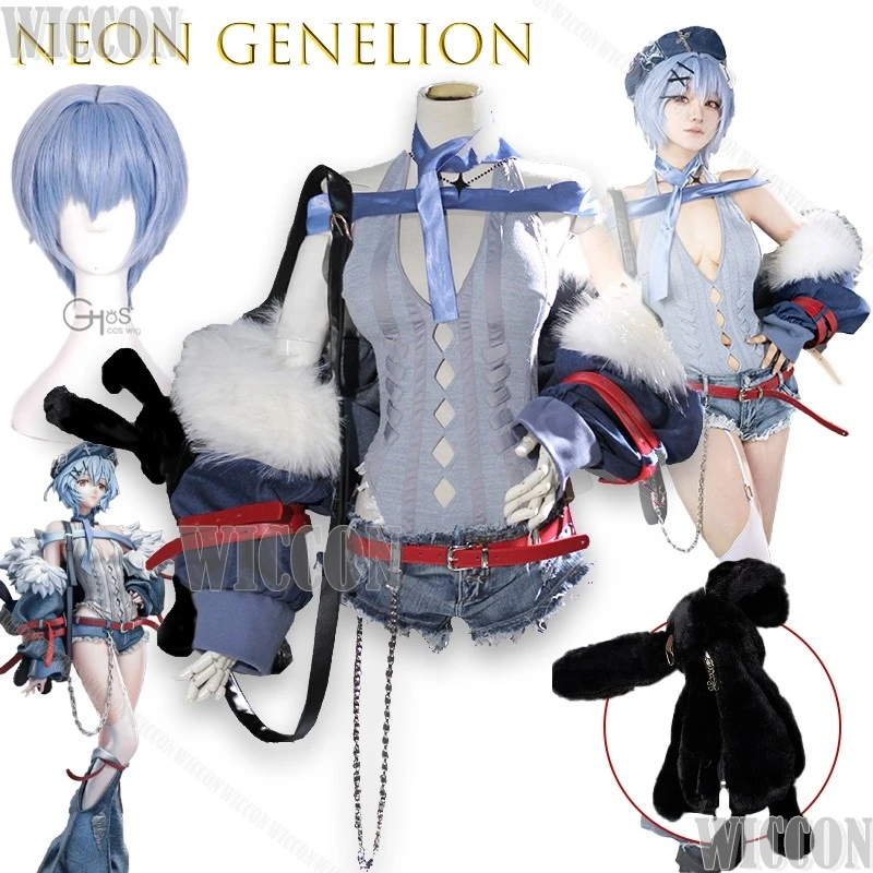 

Neonesis Re Cosplay Costume Trendy Clothing Set For Women Sexy Girl Uniform Mini Skirt Outfit Sexy Party Disfraz Mujer