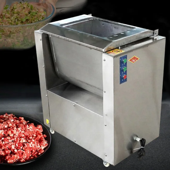 Novo Misturador De Enchimento De Aço Inoxidável Misturador De Carne Comercial Misturador De Carne Moedor