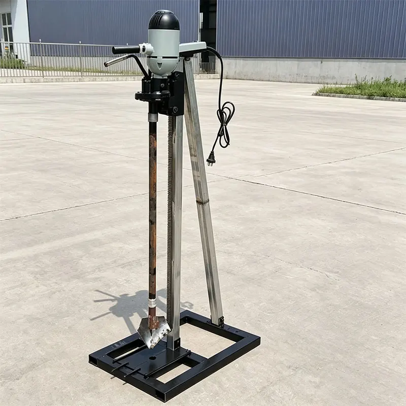 Customized Compact Hand Drill Machine 60m High Torque Easy Haul Garden Plot Water Well Drilling Rig