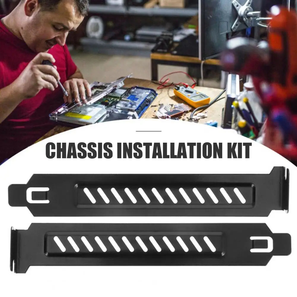 

5 шт. чехол для ПК, кронштейн для перегородки PCI, металлическая вентиляционная крышка графического процессора для корпуса компьютера, защита от пыли и ржавчины, теплоотводящая пластина