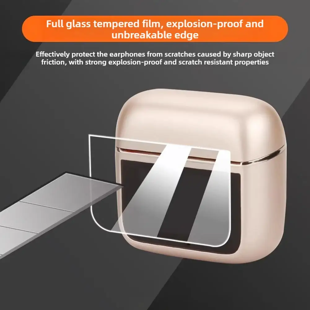 For TOUR PRO 3 Explosion-proof Glass Tempered Film HD Waterproof Anti-fingerprint Anti-fouling Earphone Screen Protector