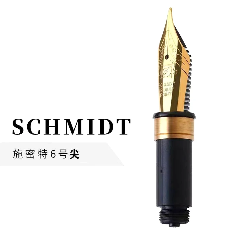 Hot German Schmidt Gold SCHMIDT Pen Tip Assembly No.5 No.6 0.38EF 0.5F Mm Nib 26mm Tip Extra Fine Nib Press Out Nibs