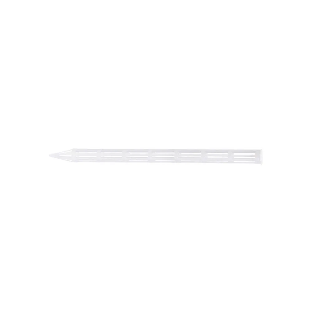 White Plastic Aeration Tubes 40 pcs 25 x 1.5 cm for Soil Oxygen in For Pots Support Root Health in Bonsai Succulent Plants