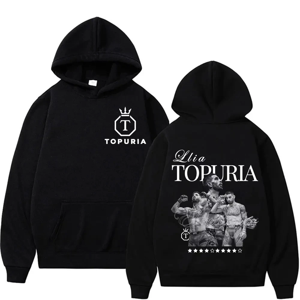 

Limited Edition El Matador Ilia Topuria Pullover for Both Men and Women, Autumn and Winter Printed Pure Cotton Loose Hoodie
