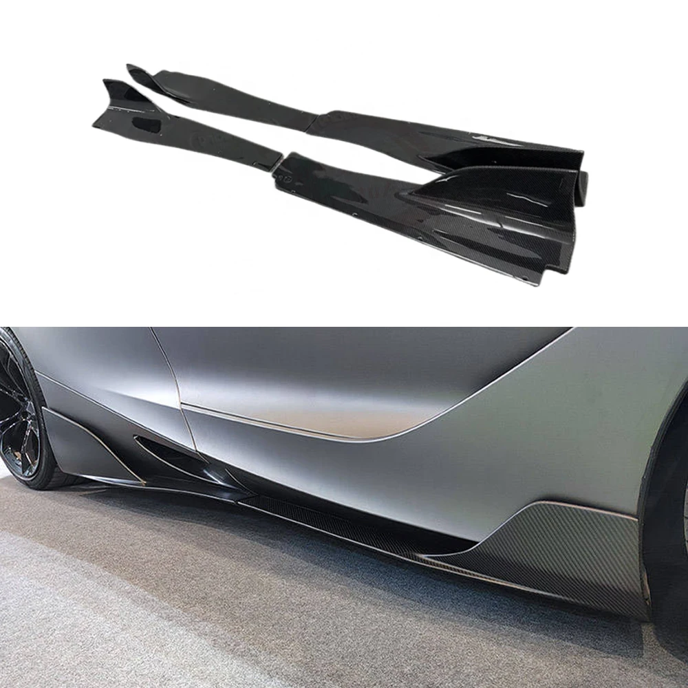 For McLaren Dry Carbon Fiber 720S SRY Style Side Skirt Hood Rear Bumper Front Lip Rear Spoiler Side Fender Vent Cover Body Kit