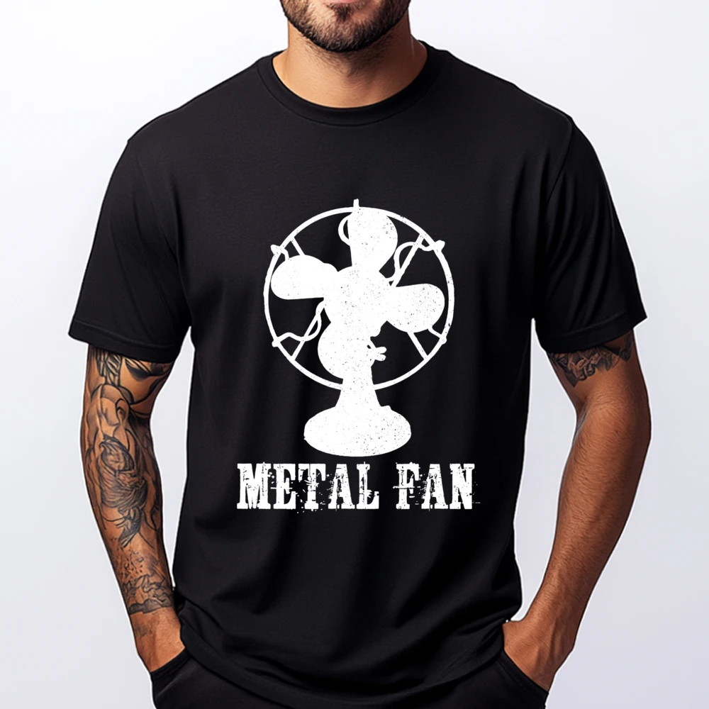 Metal Fan Funny Black Death Head Festival T Shirts For Men Men's Clothing Street Wear T Shirt Sale Graphic