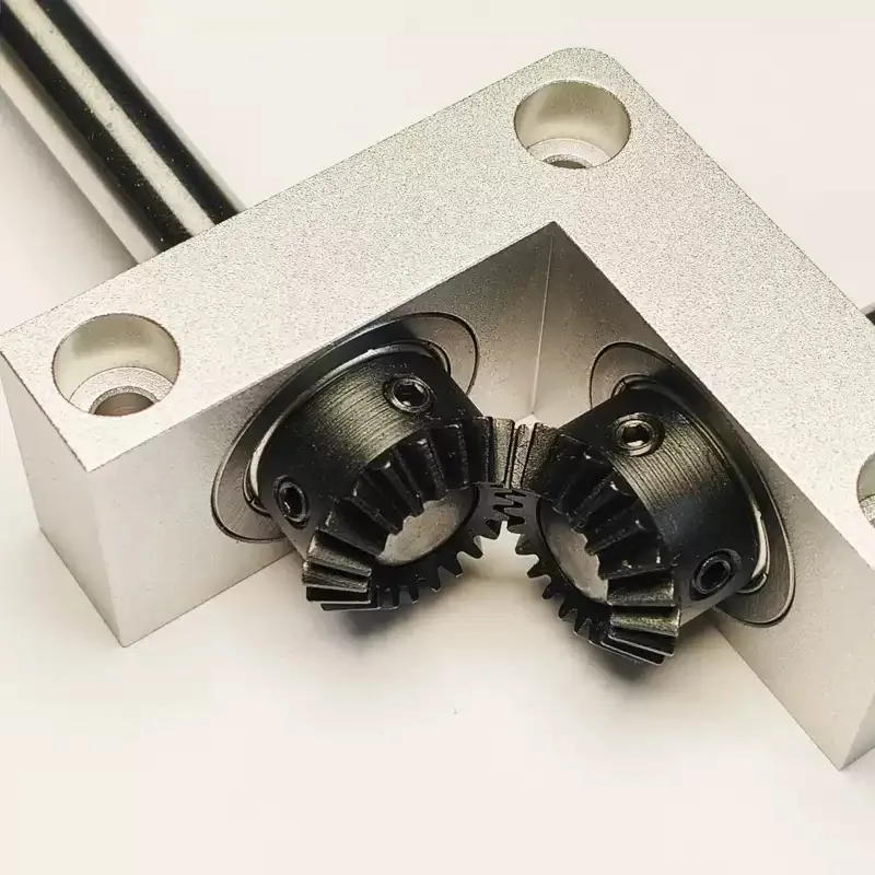 1:1 Ratio 90 Degree Right Angle Bevel Gearbox 8/10mm Output Shaft Mini RC Model Transmission Steering Gear Box