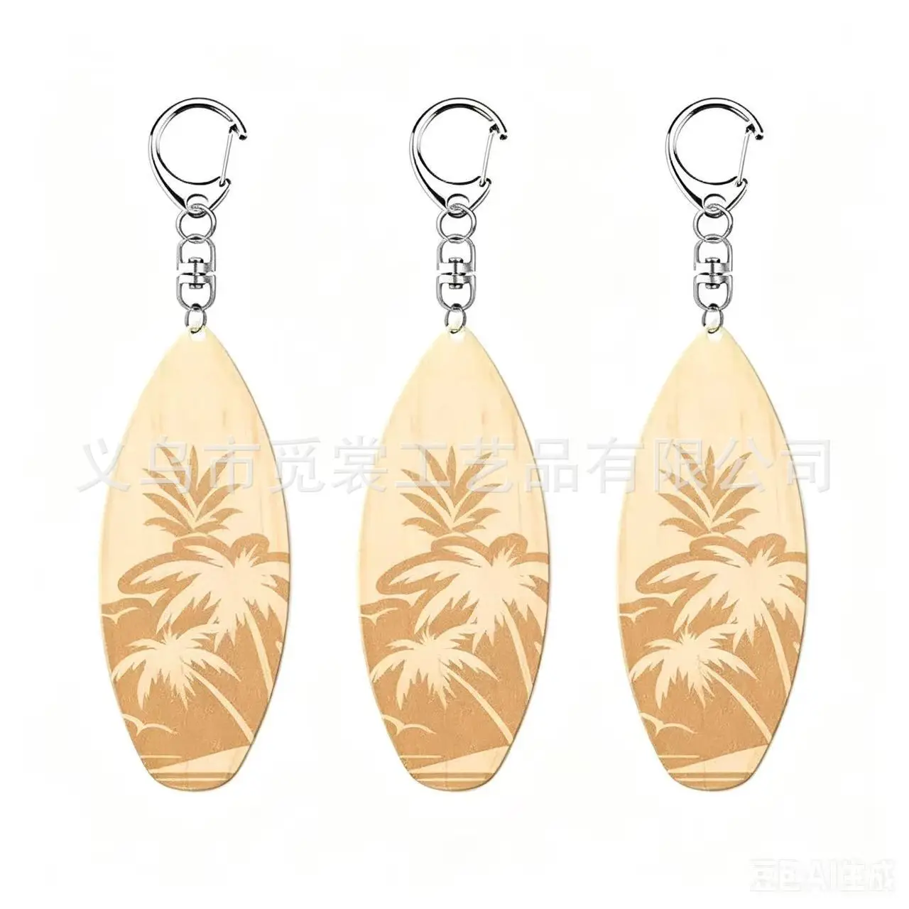 beach keychain wooden Surfboard Keychains Fun Key Chains Beach Party Favor Purse Backpack Keychain Mini Surfboard Pendant