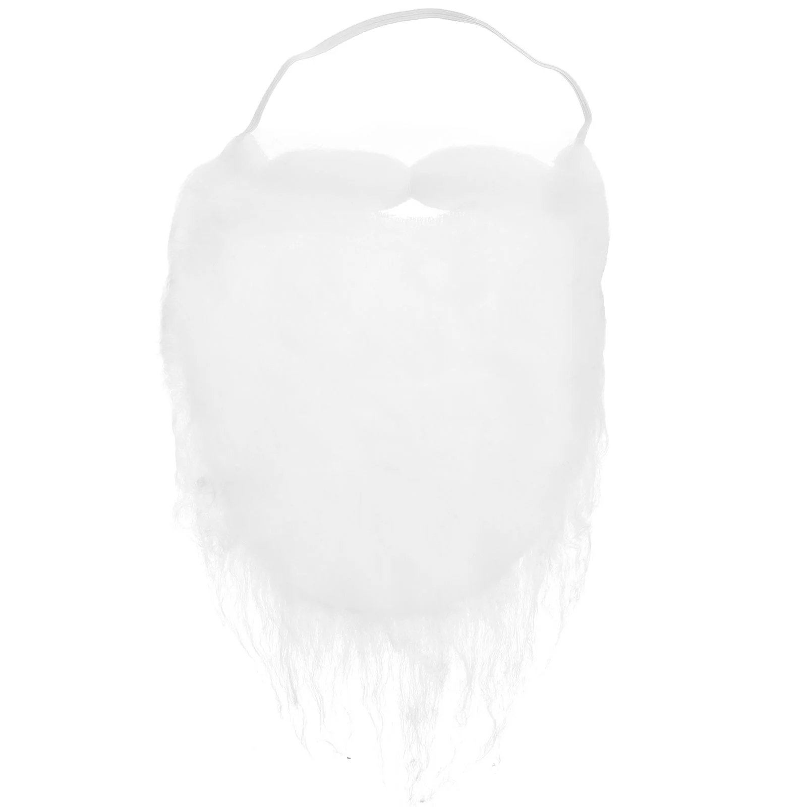 

Santa Beard Claus White Costume Halloween Outfit for Men Beards Curly Women's