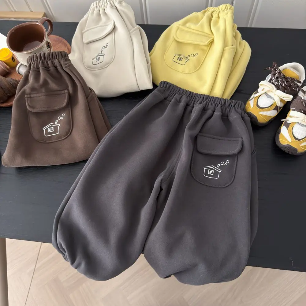 Kids Sweatpants Boys Girls Autumn Spring Loose Casual Pants Children Sport Trousers Soft Comfy Joggers