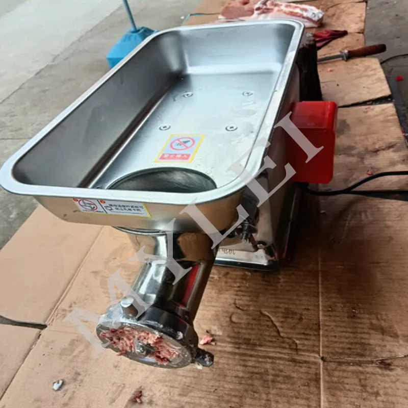 High Efficient Stainless Steel Automatic Commercial Desktop Electric Beef Mutton Meat Grinder Mincer Machine for Butcher Shop