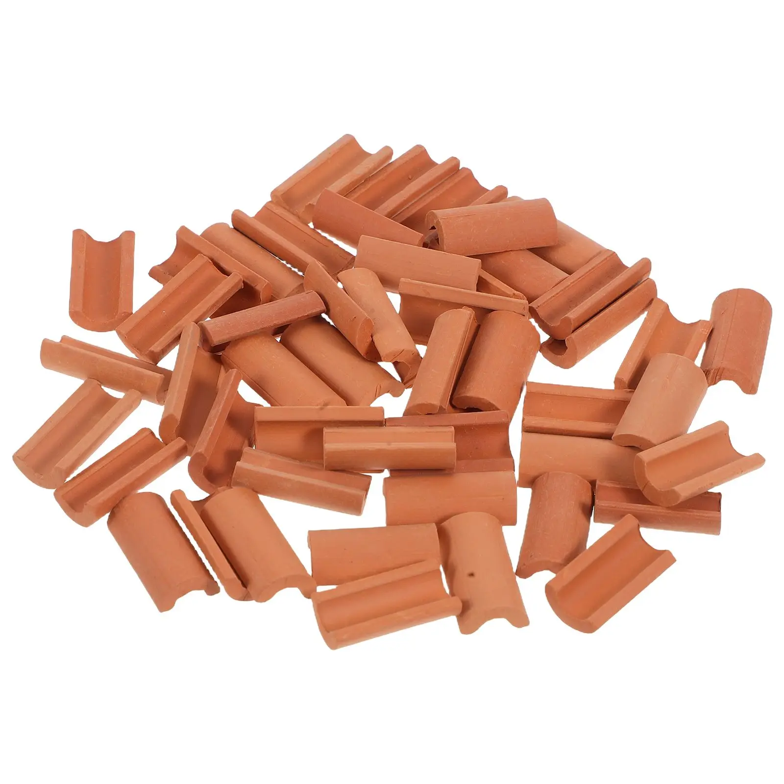 

50 Pcs Micro Landscape Decoration Miniature Brick Models for Garden Dollhouse Supplies Landscaping Clay