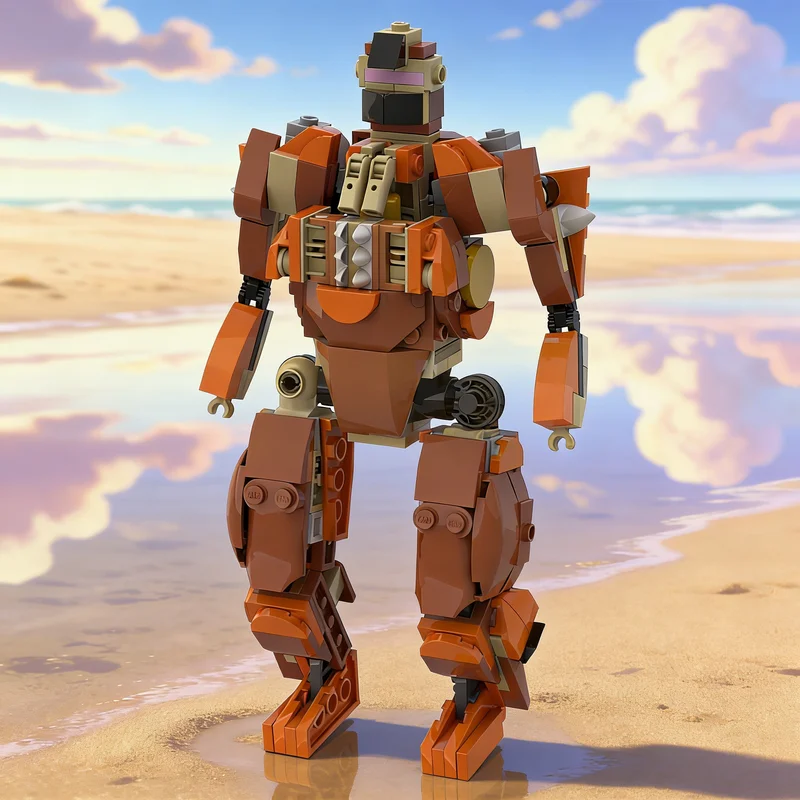 224 Pezzi MOC Modello Mech Giurassico da Costruire, Blocchi da Costruzione Fai-da-Te, Giocattoli Creativi, Idea Regalo di Natale, Mattoncini Educativi