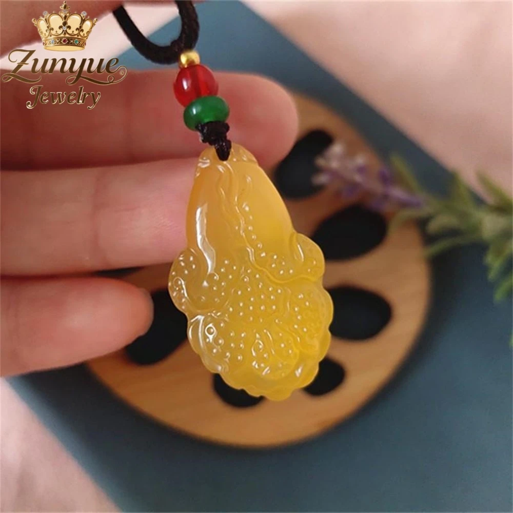 

Natural Ice-Transparent Green Chalcedony Agate Cabbage Jade Pendant Luxury Quality Jewelry Fashion Jewelry Charms Elegant Gift