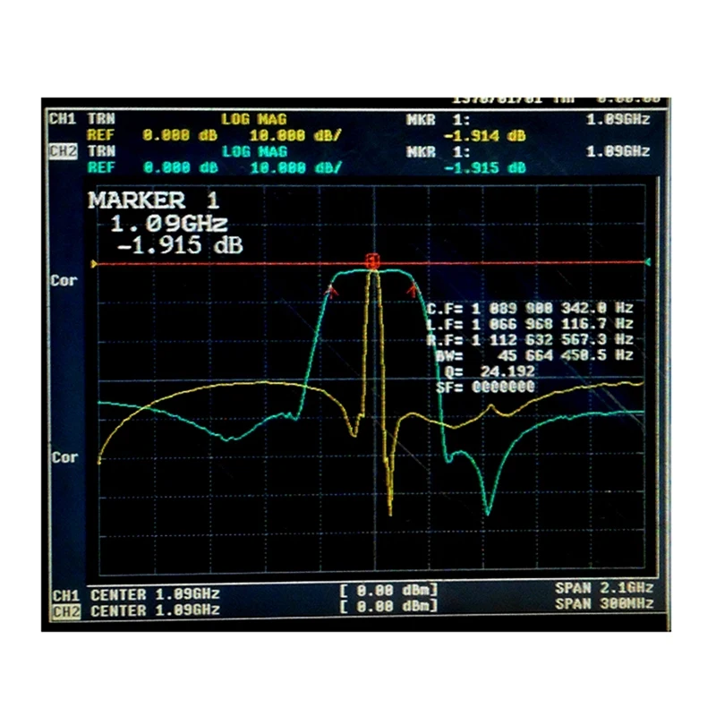 Filtre passe-bande 1090S de l'interface SMA de filtre SAW de ADS-B de 1090Mhz