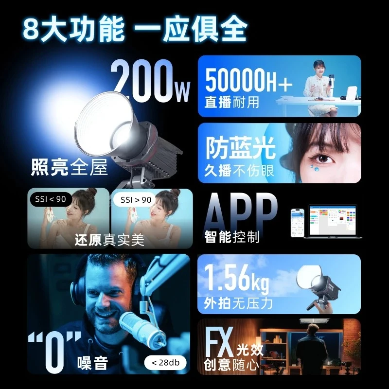 ライブフィルライト ハイライトビューティー ショートビデオ LEDスタジオライト