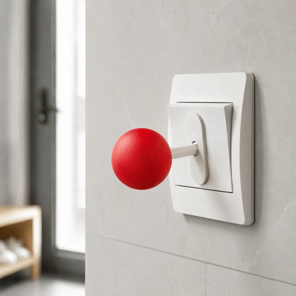 Novelty 3D Printed Switch Lever Cover Fun Design Cute Style 3D Printed Cover Personalized Lamp Accessory Home Decoration