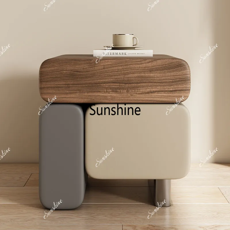 Building block bedside table Bedroom storage cabinet Premium multi-functional bedside box