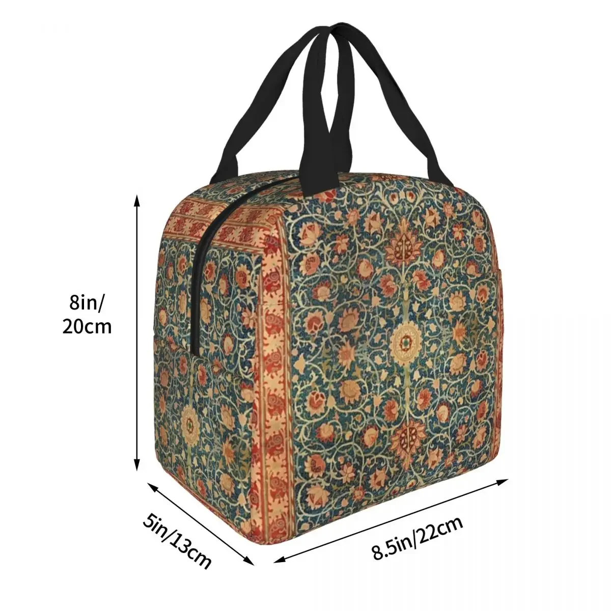 Holland Park William Morris Insulated Lunch Bags Floral Pattern Bohemian Flower Lunch Container Thermal Bag Lunch Box Tote