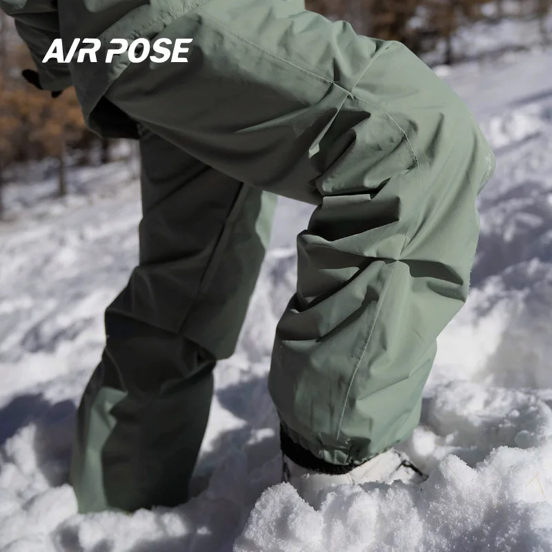 

AIRPOSE-Thick Warm Hiking Pants for Men and Women, Waterproof, Windproof, Outdoor, Soft Shell Rain Trousers, Trekking, Camping