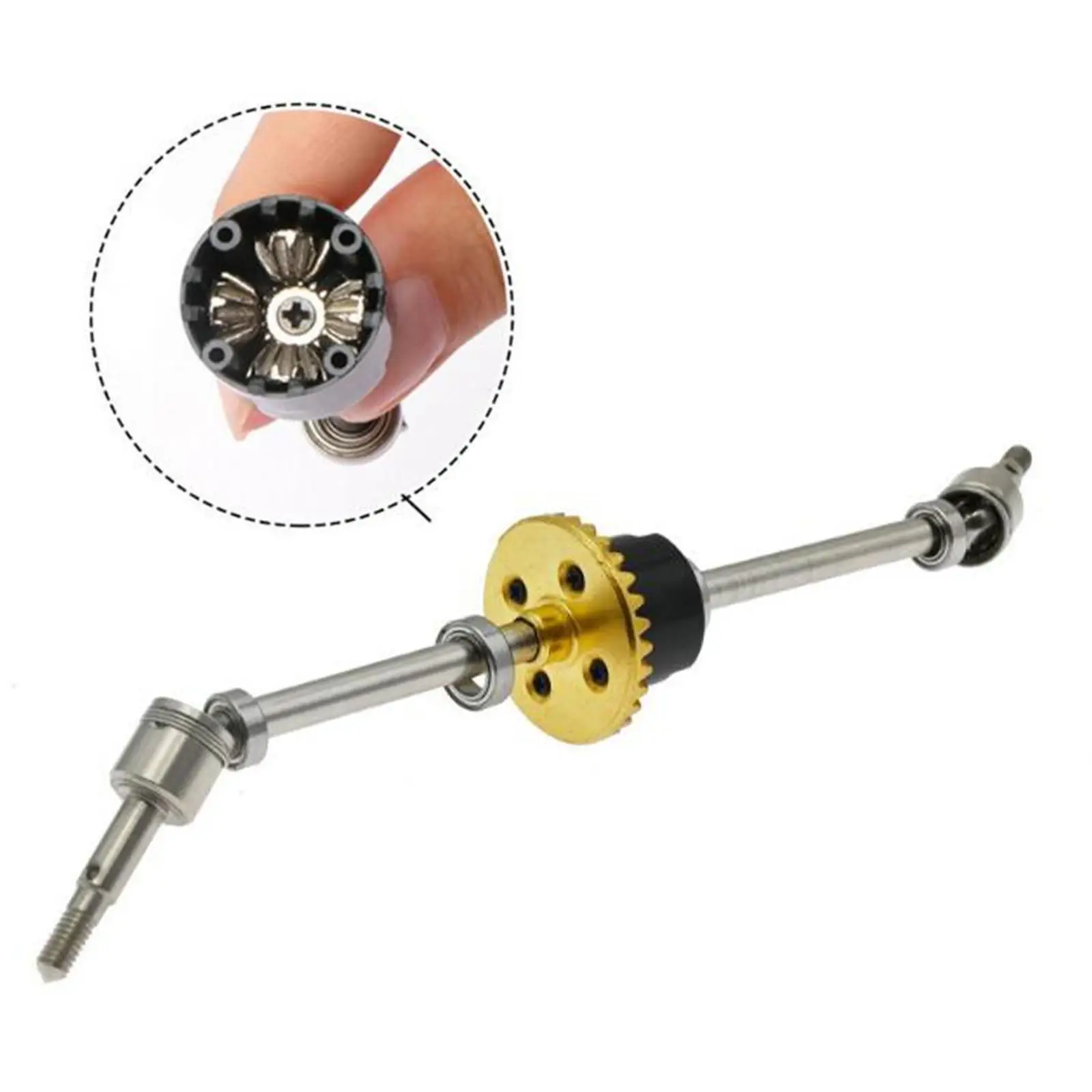 Metal Differential Front Axle Durable Strong Replaces 1:12 Scale Spare Parts Accessories for MN86KS MN128 MN86S MN86 Trucks