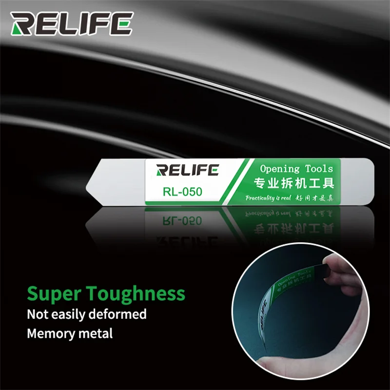 RELIFE RL-050 Professional Opening Tools High Strength Stainless Steel Mobile Phone  Tablet LCD Screen Disassembling Pry Spudger