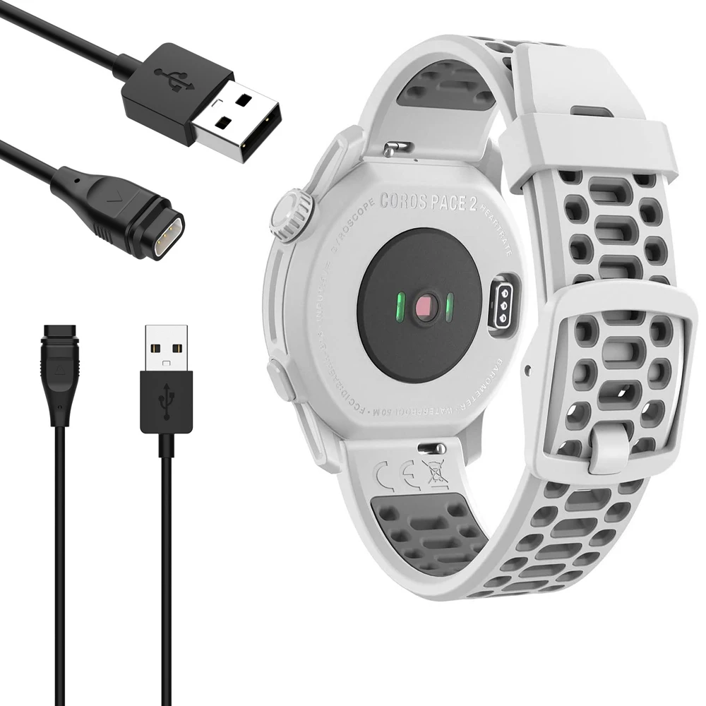 100cm USB-A Charging Line Smartwatch Power Adapter Charger Cable For COROS Pace 3 Pace3 Pace2 Apex 2 Apex2 Pro Vertix 2