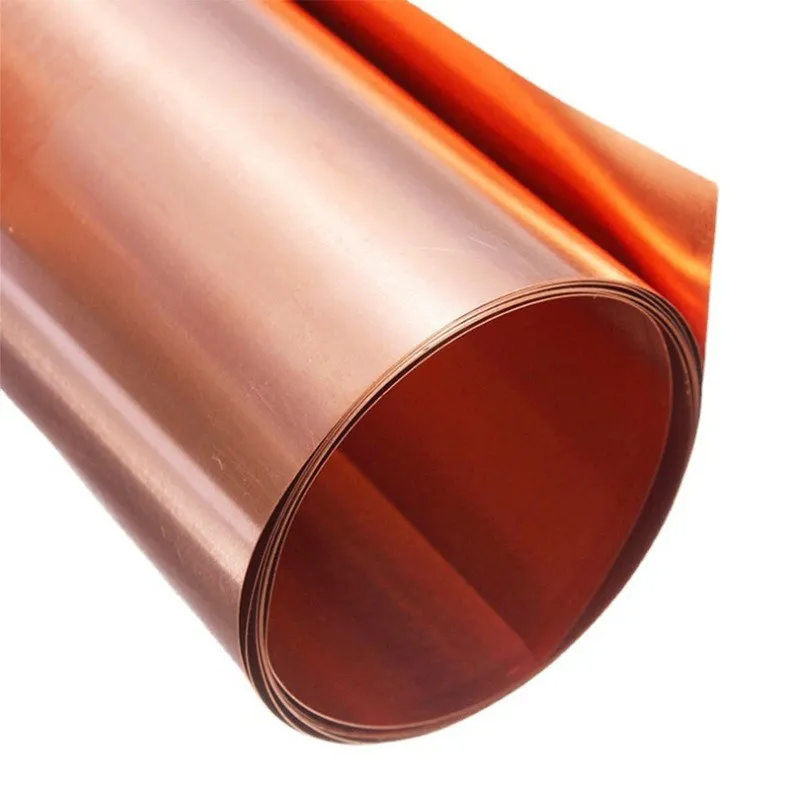 

T2 Pure Copper Strip/Sheet/Foil (1M Length) - 0.05-1mm Thickness, High Conductivity, Fit for Handicraft & DIY Use