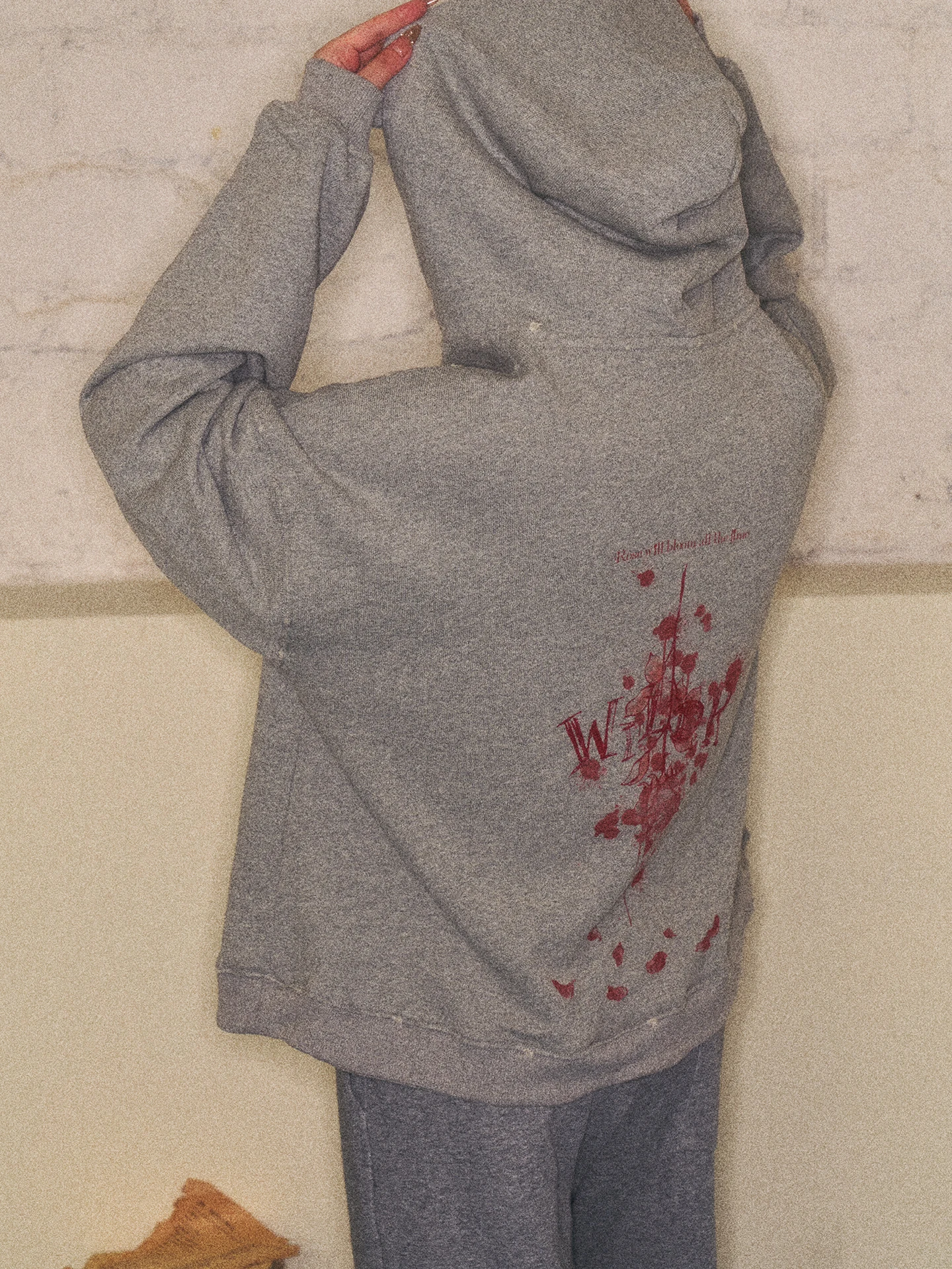 

Женская свободная хлопковая толстовка с принтом Le Rose Dry Design, весенняя модная модель