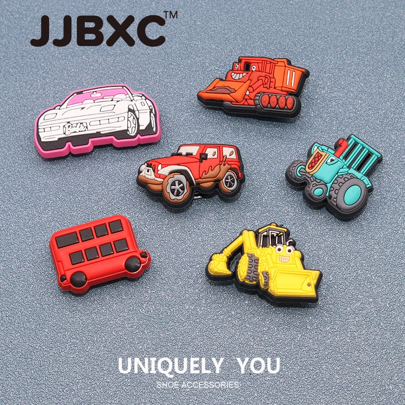 JJBXC CHARM Shoe Buckle Shoe Accessories Cartoon Car DIY Fashion Shoes Accessories Suitable for cross Shoes
